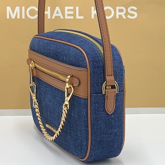 Michael Kors Jet Set Item Large East West Zip Chain Crossbody XBody INDI… - Picture 7 of 16